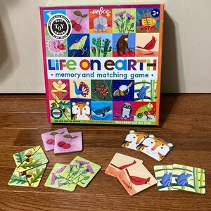 eeboo LIFE ON EARTH MEMORY & MATCHING GAME